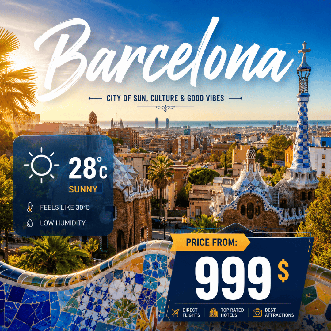 Branded creative with prices, copy & motion